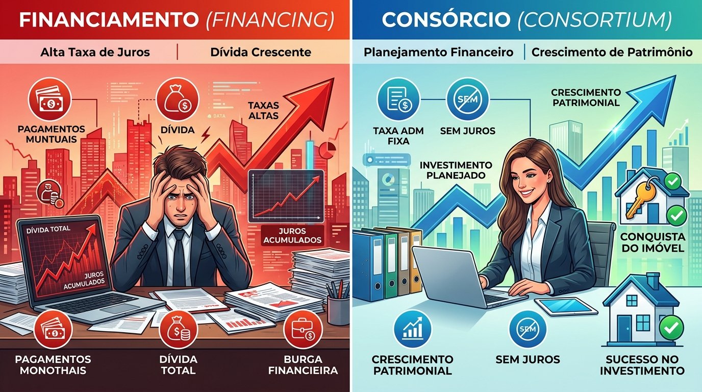 Consórcio ou Financiamento qual faz mais sentido