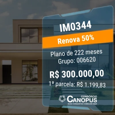 IM0344 – IMÓVEL (Renova 50%) – R$ 300.000,00